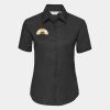 Russell Collection Ladies Short Sleeve Easy Care Oxford Shirt Thumbnail